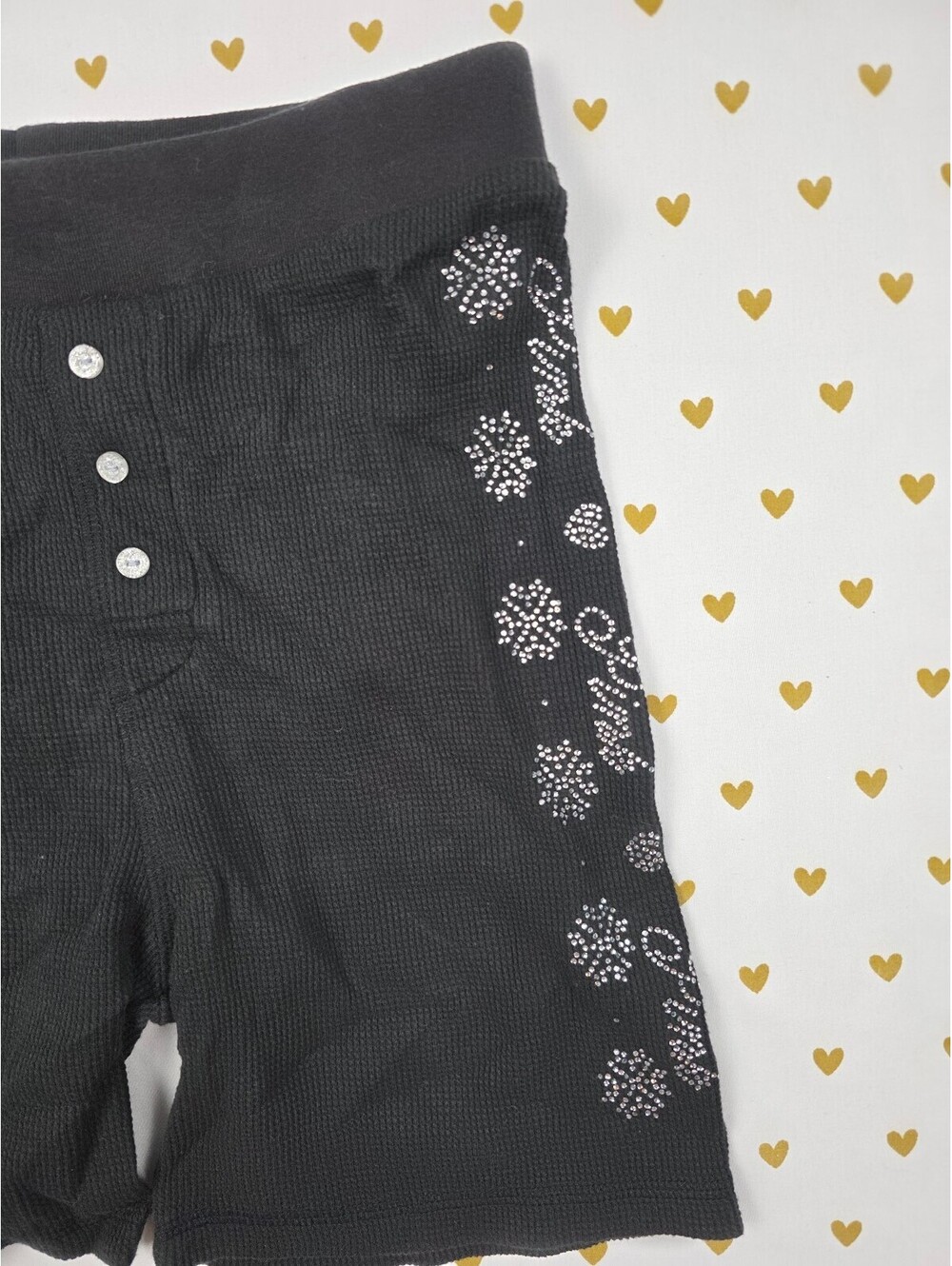 Victorias Secret PINK BLING Thermal SMALL Sleep Shorts Boxers Pajama Bottoms